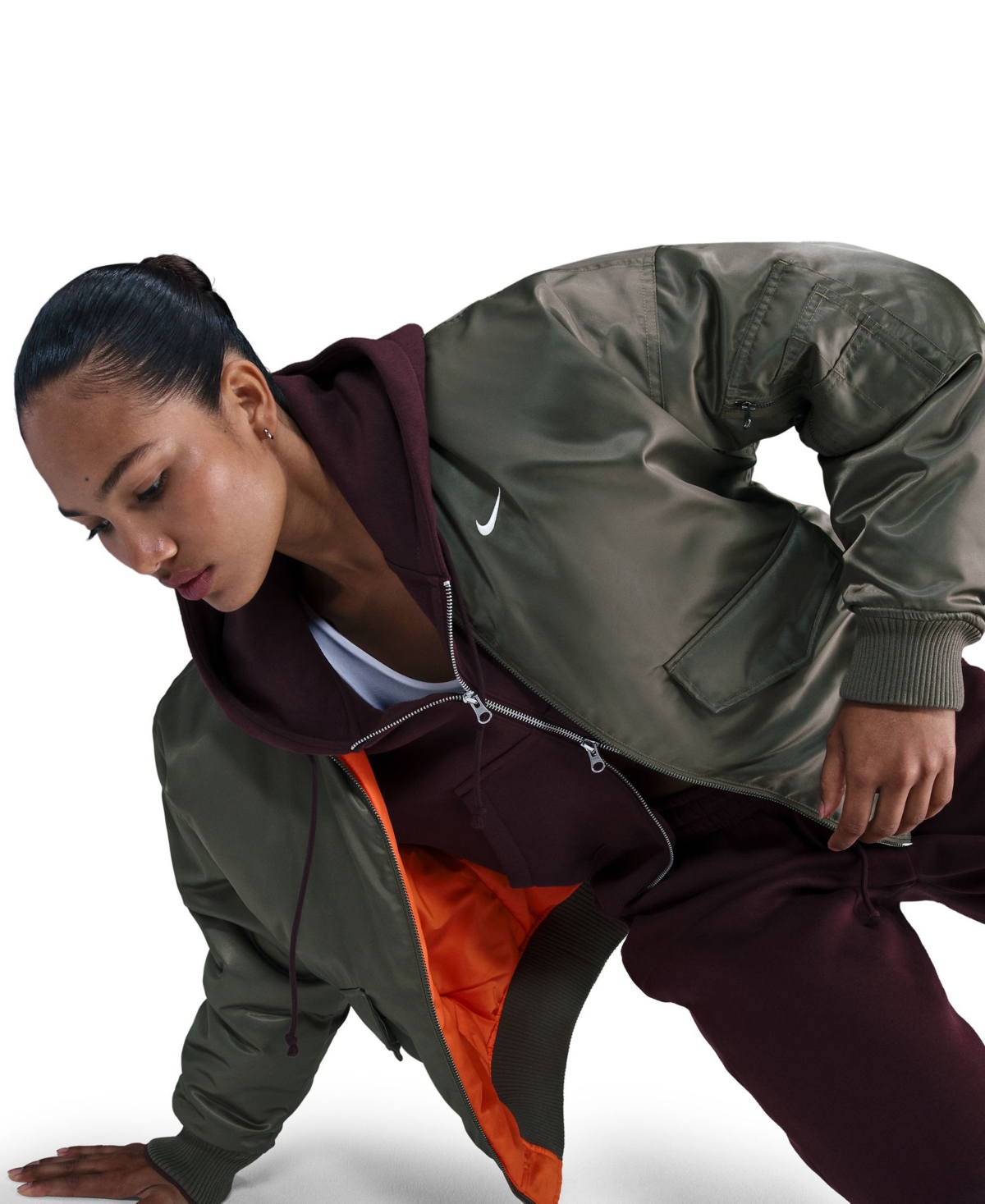Nike Women's Sportswear Therma-Fit Reversible Bomber Jacket