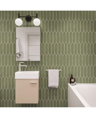 Colmer 18" Wall-Mounted Bathroom Vanity in Sandstone