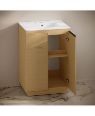 24" MDF 3-Hole Widespread Sink Top Freestanding Bathroom Vanity