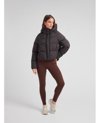 Women's Cloud Cropped Hooded Puffer Jacket