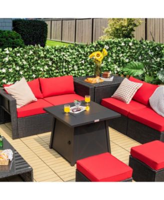 30” Square Propane Gas Fire Table with Waterproof Cover