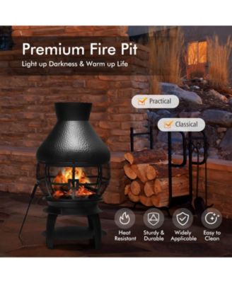 Patio Wood Burning Chimneys Fireplace