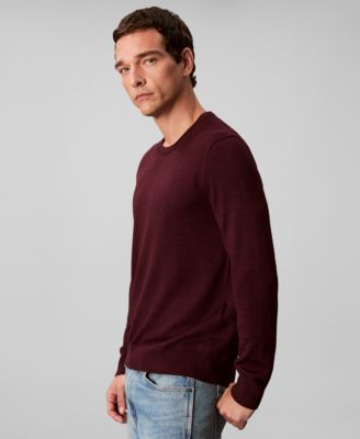 Men's Merino Wool Blend Crewneck Sweater
