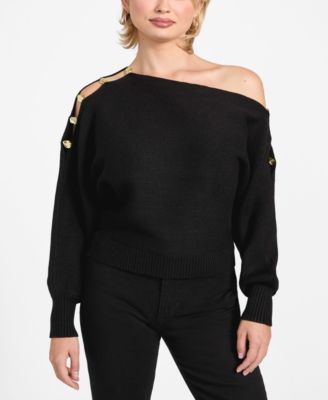 Women's Jamia Long-Sleeve Off-The-Shoulder Sweater