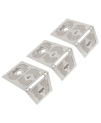 07515 6 Piece Stainless Steel Saddle Square Set Precision Measuring Tools for Accurate Layout and Marking