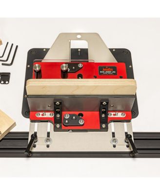 06300 Precision Box Joint Jig for Router Tables, Professional Woodworking Jig for Perfect Finger Joints with 1/4", 3/8", 1/2" Aluminum Indexing