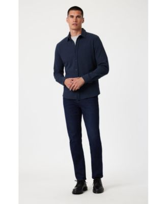 Mavi Men's Zach Straight Leg In Ink Brushed Supermove