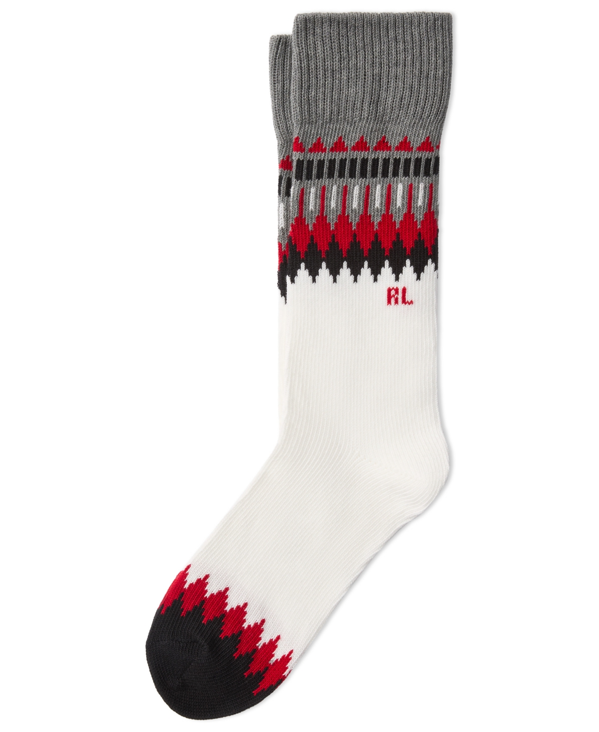 Polo Ralph Lauren Women's Slouchy Geo Fair Isle Crew Socks