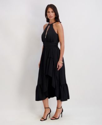 Women's Textured Keyhole Dress