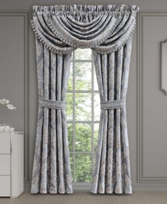 Krista Woven Damask Window Panel Pair, 50" x 84"