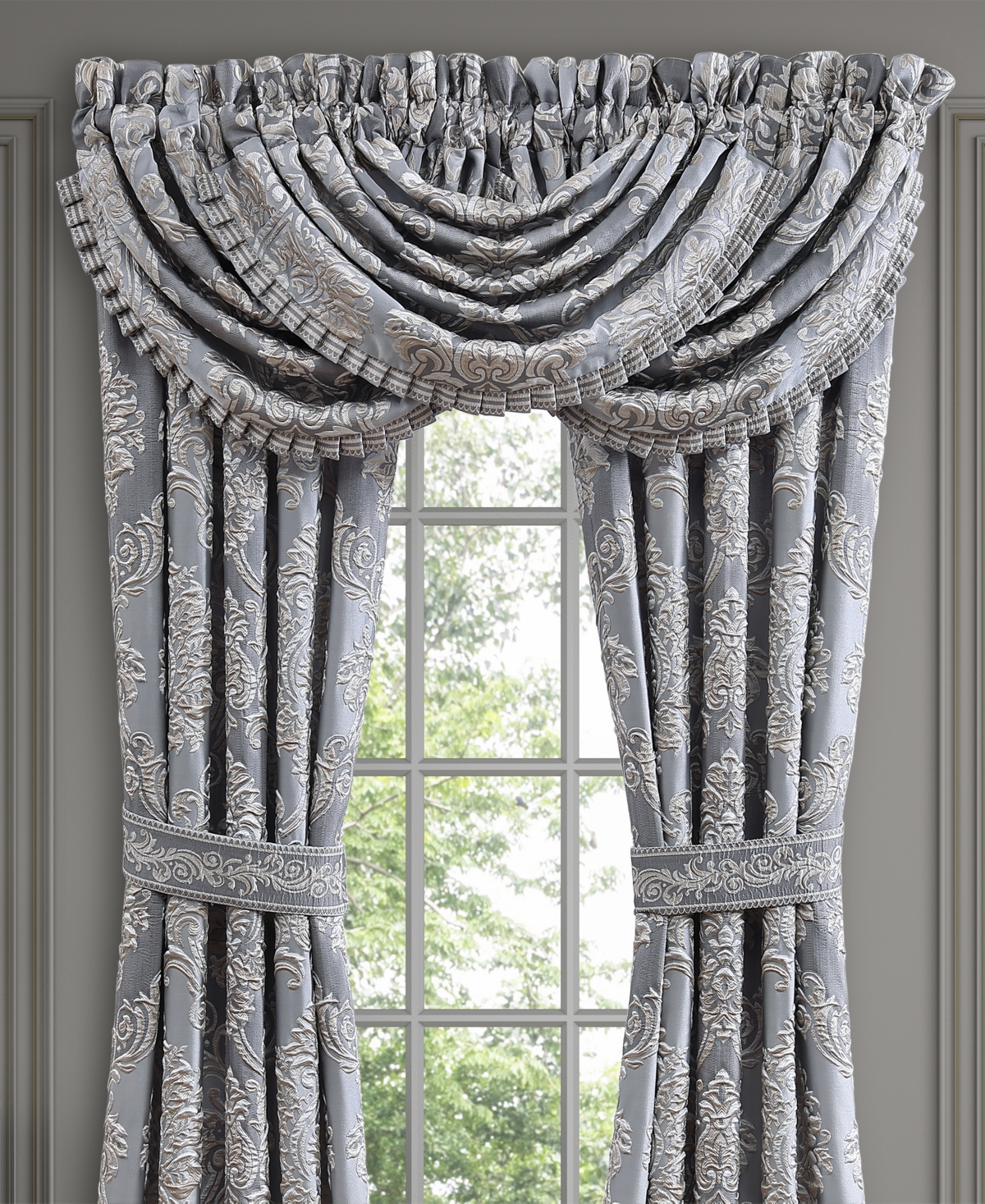 J Queen New York Krista Window Waterfall Valance, 33" x 43"