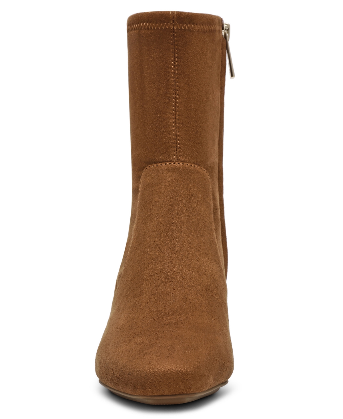 Anne Klein Women's Iga Low Heel Dress Booties In Brown