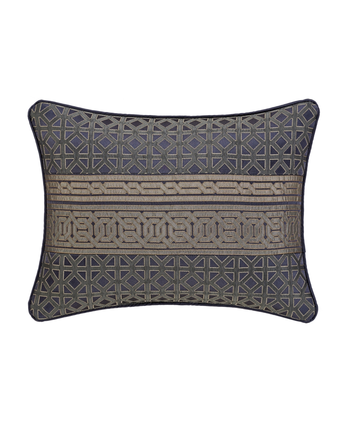 J Queen New York Alaro Geometric Boudoir Decorative Pillow, 15" x 20"