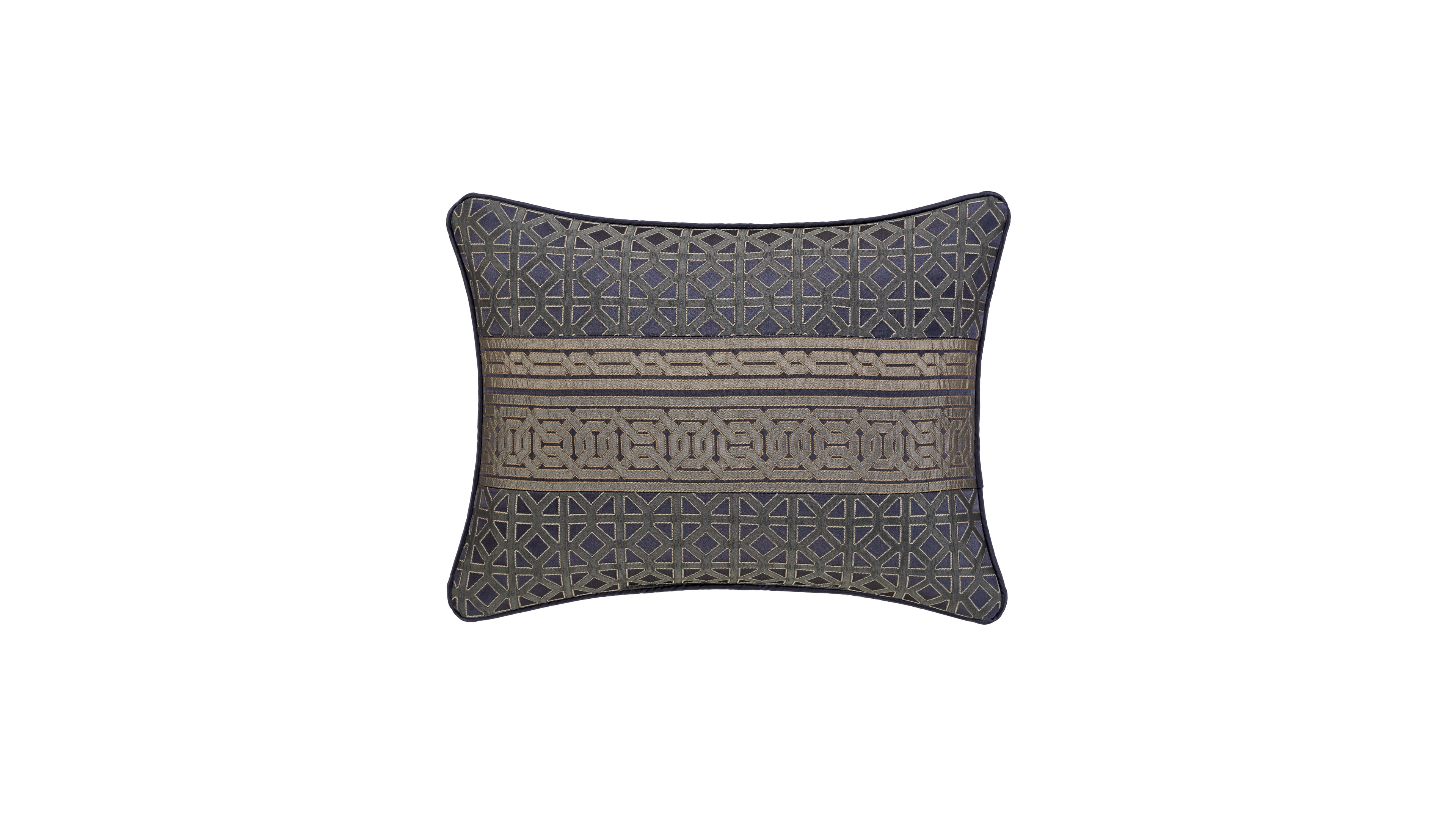J Queen New York Alaro Geometric Boudoir Decorative Pillow, 15" x 20"