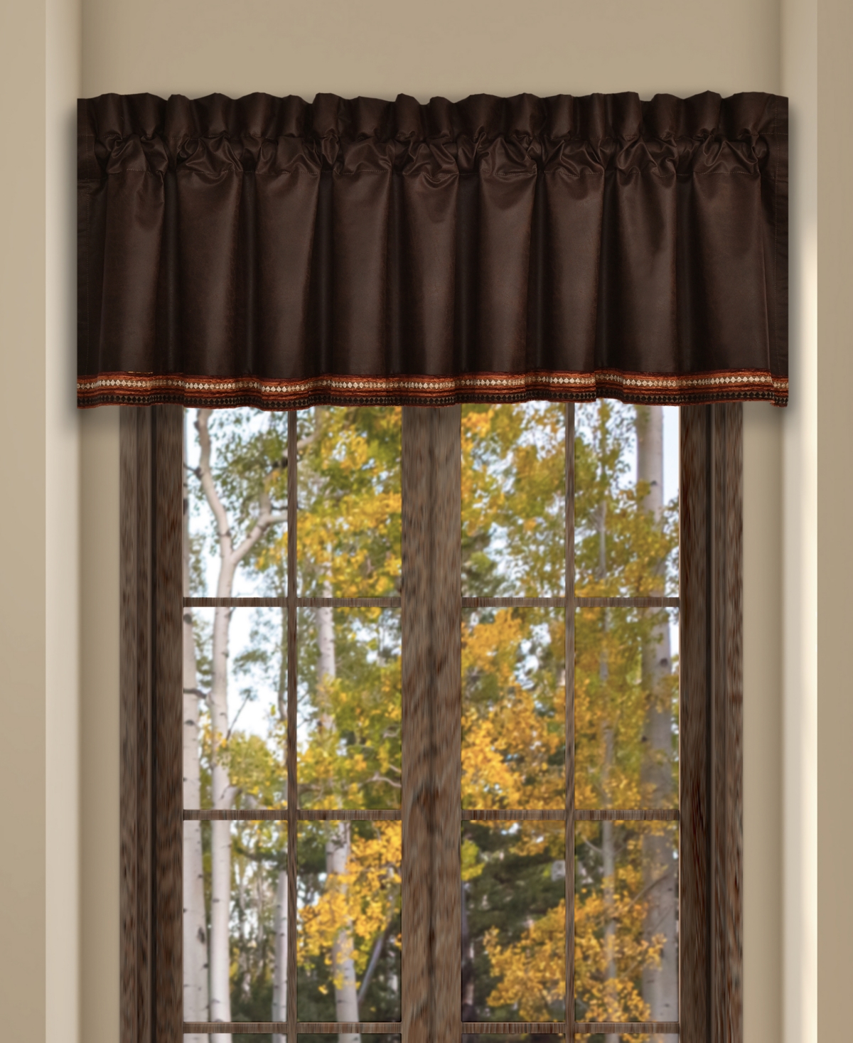J Queen New York Sundance Window Straight Valance, 18" x 88"
