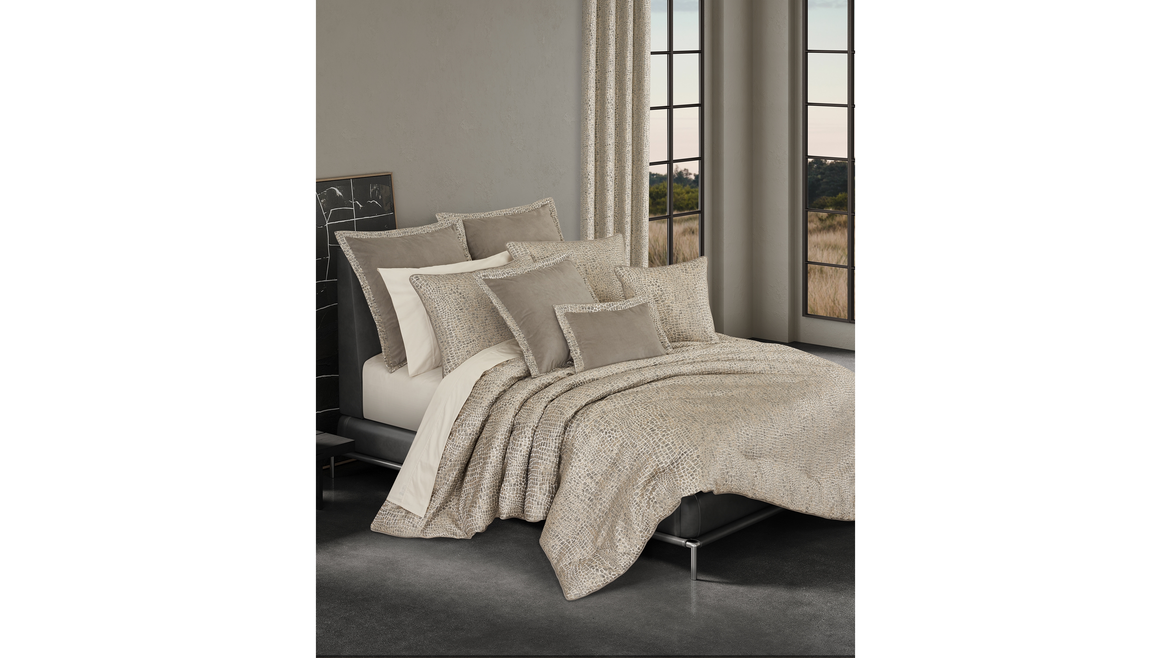 J Queen New York Habitat Crocodile Skin 3-Pc. Comforter Set, Full/Queen