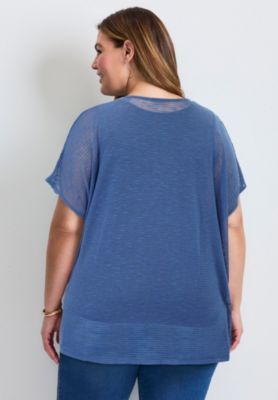 Women's Plus Size Lightweight Dolman Sweater