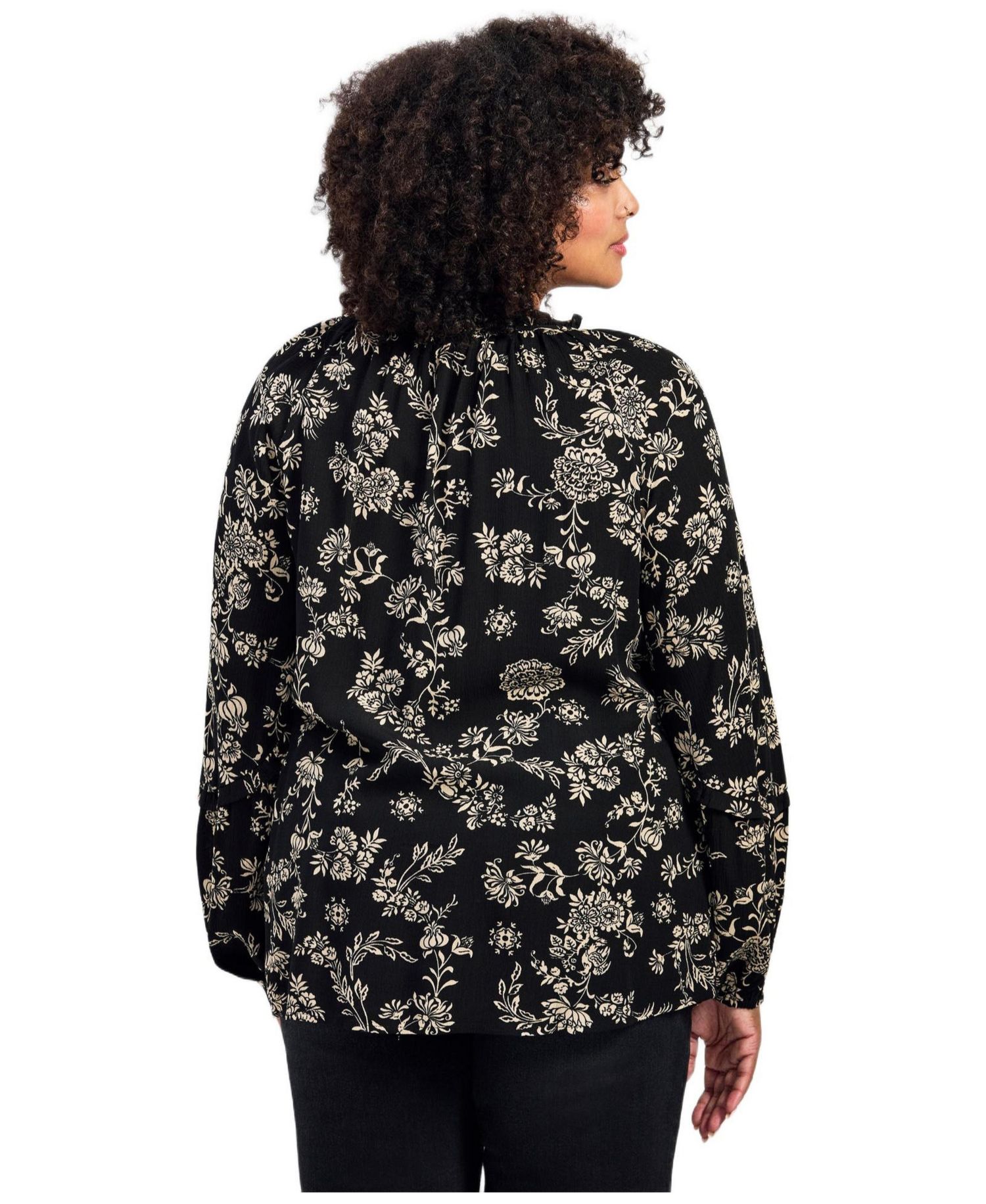 Women's Plus Size Bianca Peasant Blouse