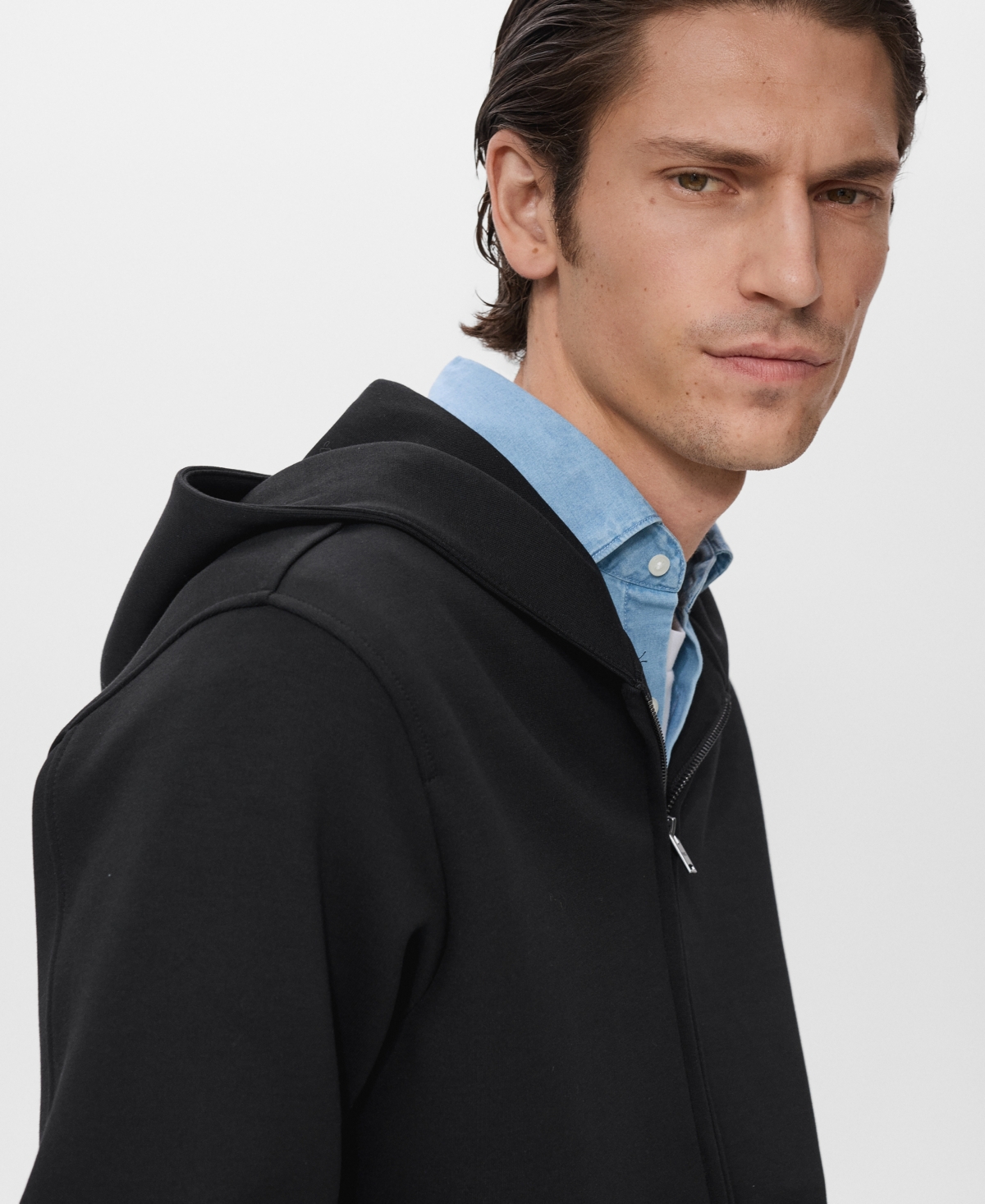 Mango Men's Zip-Up Hoodie