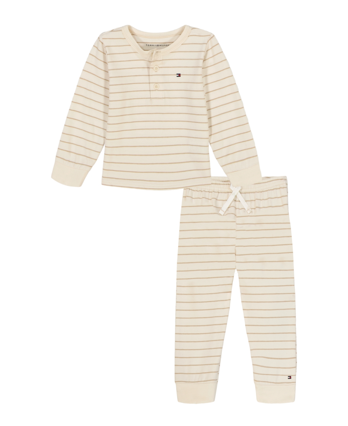 Tommy Hilfiger Baby Boys 2-piece Top And Joggers Set In Sand