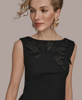 Petite 3D Floral Detail Sheath Dress