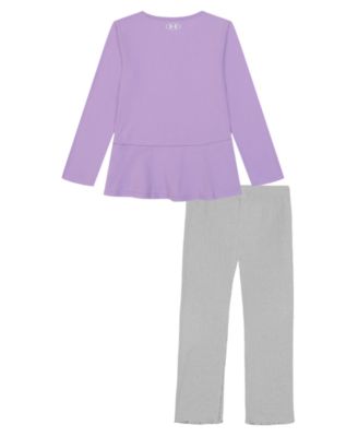 Girls' 2T-6X Long-Sleeve Top and Legging, 2-Piece Set
