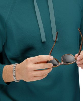 Men's Panther Chain Bracelet in Sterling Silver