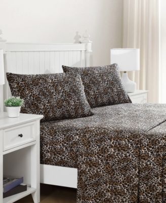 Whimsical Printed Microfiber 4-Pc. Sheet Set, Full