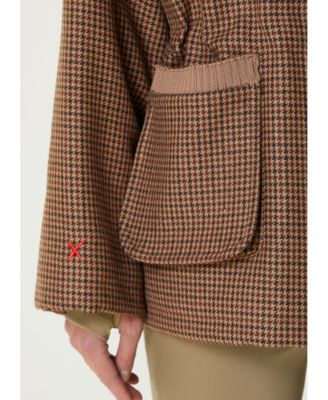 Women's Wool & Cashmere Blend Oversized Puffer Coat