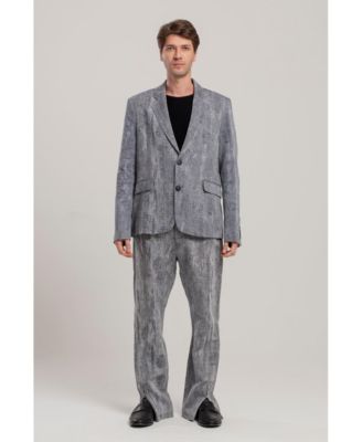 Men's Free Heaven Cotton-Linen Blend Suit Pants