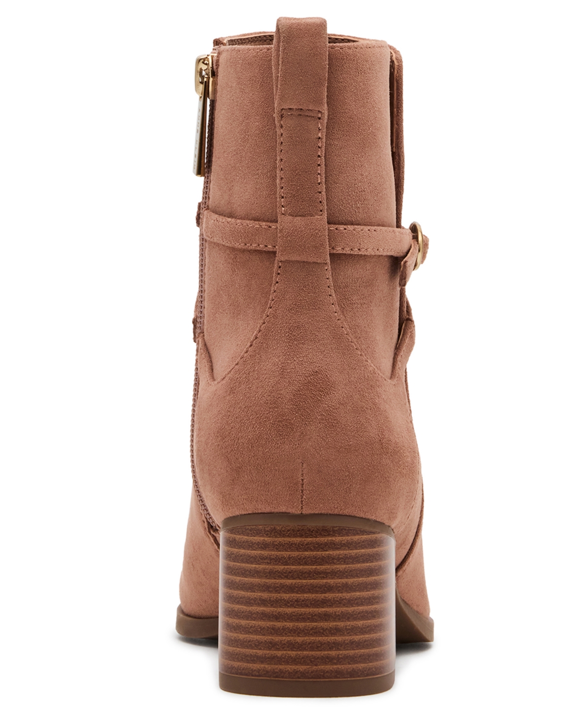 Anne Klein Womens Marie Block Heel Booties In Brown