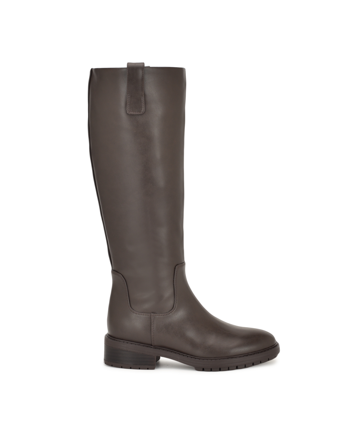 Nine West Women's Leigha Tall Block Heel Riding Boots In Brown