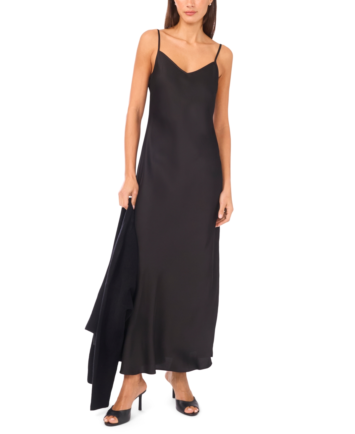 Msk Women's Sleeveless Maxi Dress with Sweater