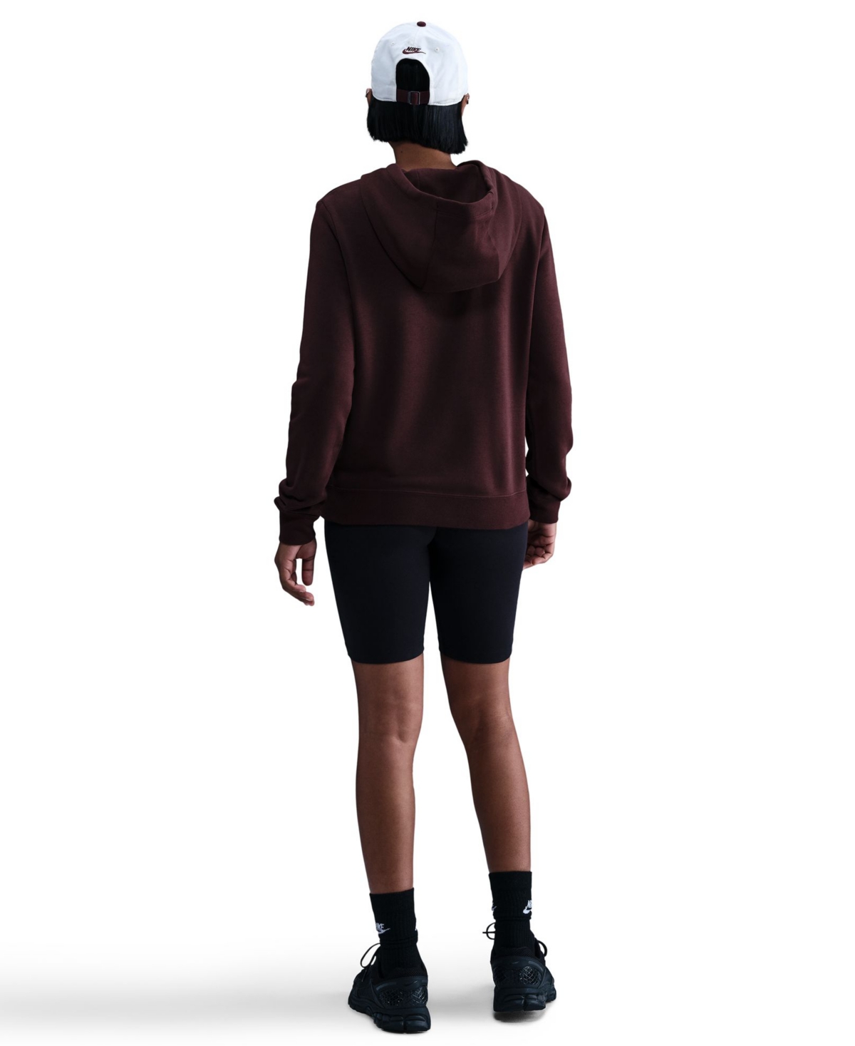 Nike Women's Sportswear Club Fleece Pullover Hoodie In Burgundy