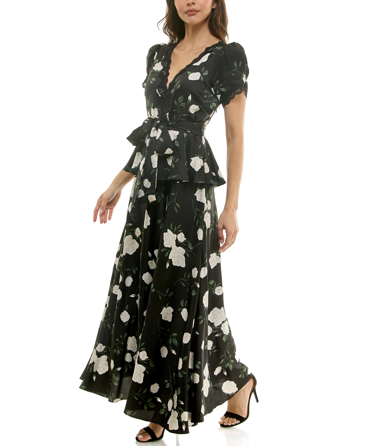 Taylor Women's V-Neck Short-Sleeve Dress