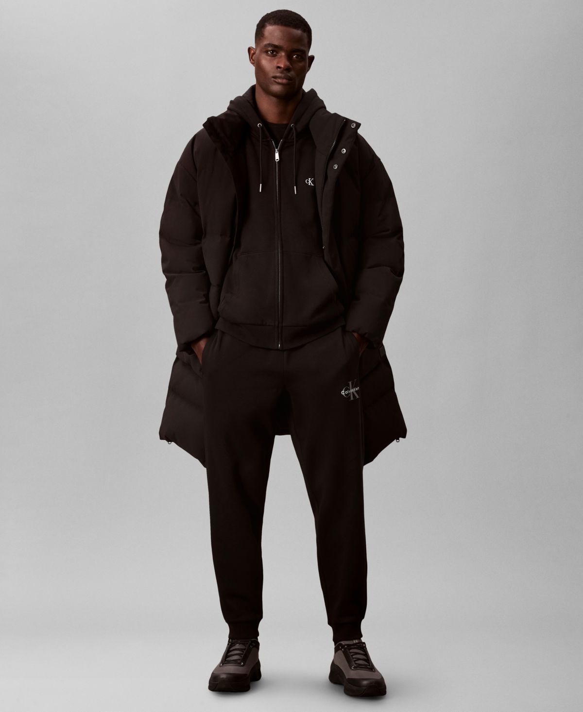 Мужские флисовые джоггеры с монограммой и логотипом