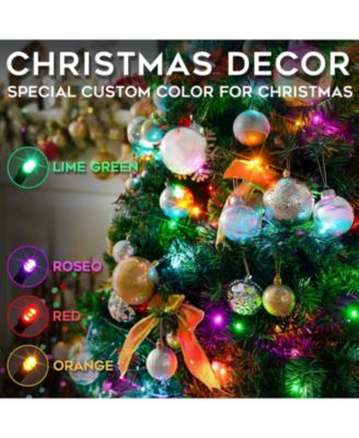 66ft Christmas String Lights 200 LED Chritsmas Tree Lights 8 Modes Multi Colored Christmas Decorative Mini Lights