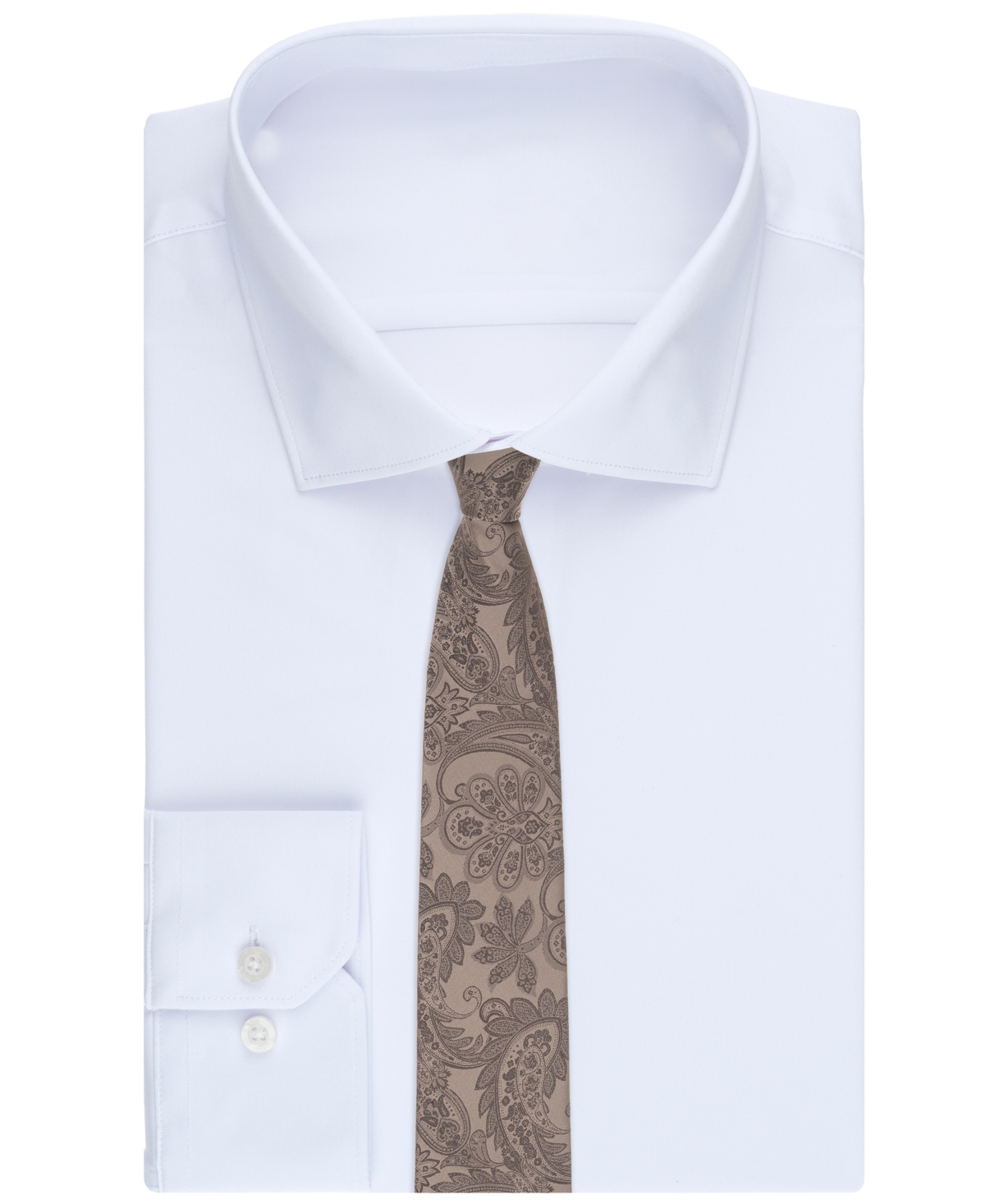 Michael Kors Men's Quigley Paisley Pattern Tie In Brown
