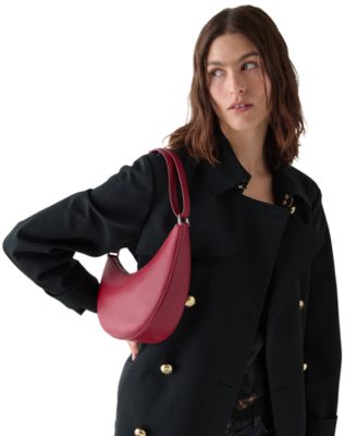 Duo Medium Pebbled Leather Crossbody Bag
