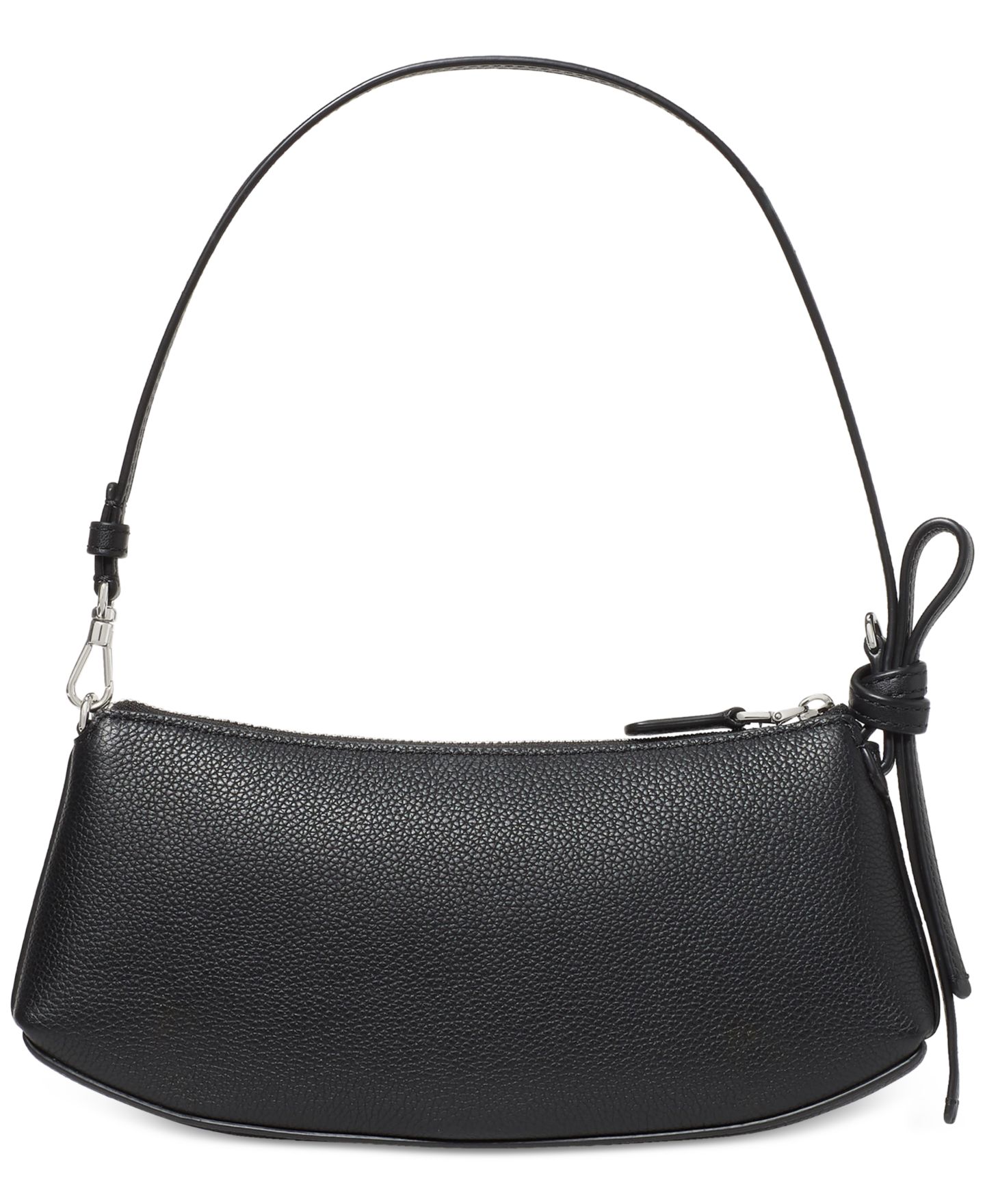 Женская сумка kate spade new york Loop Pebbled Leather Slim Pochette, цвет: Чёрный — фото 5