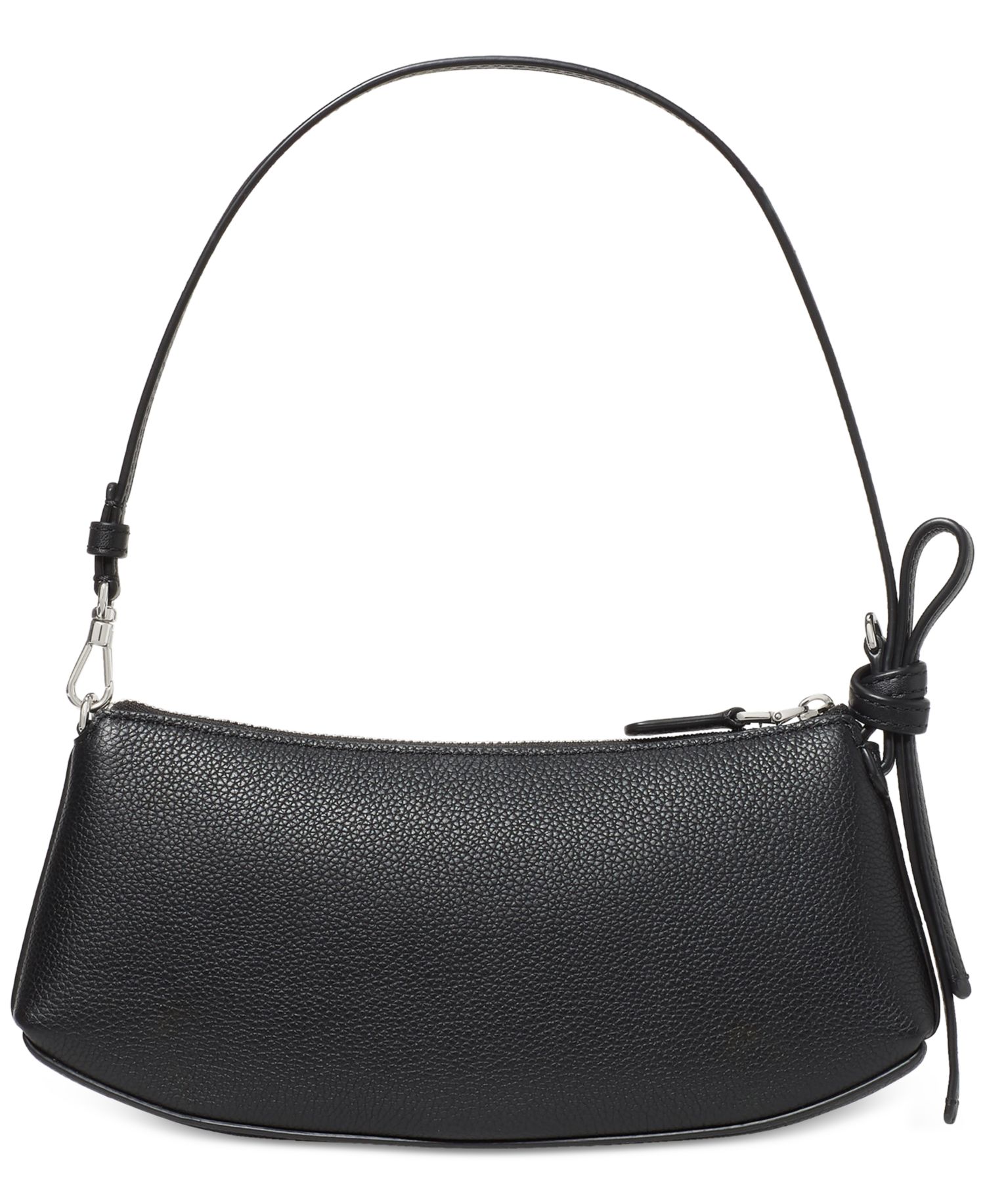 Loop Pebbled Leather Slim Pochette Bag