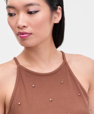 Women's Crystal Embellished Halter Tank Top, Macy's Exclusive