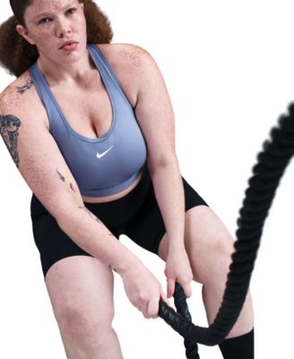 Plus Size Active Medium-Support Padded Logo Sports Bra