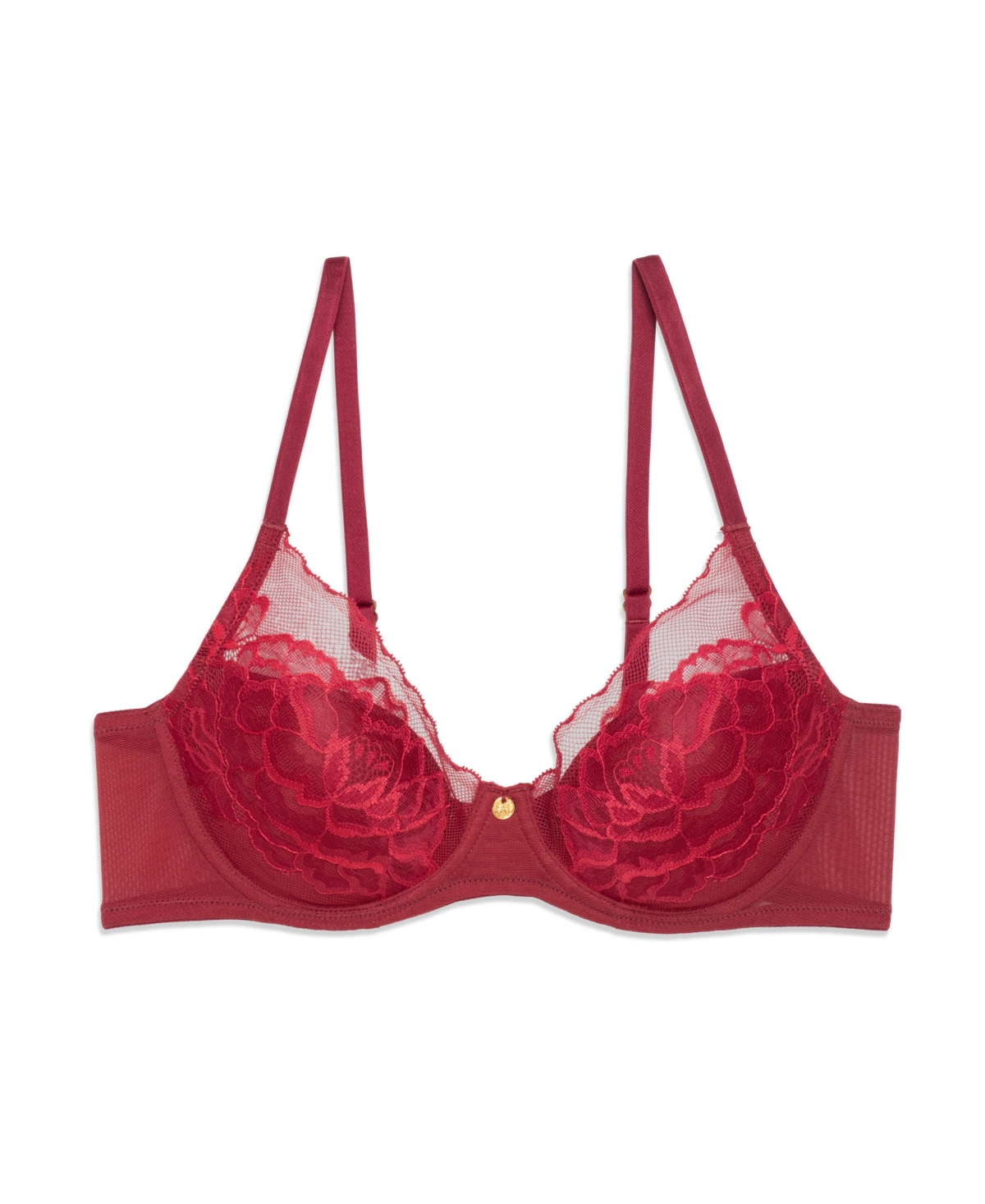 Natori Flora Contour Underwire Bra In Red
