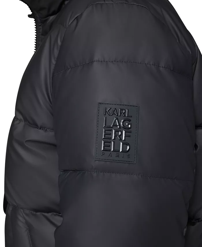 Men's Sherpa Lined Stand Collar Puffer Jacket - thumbnail 5