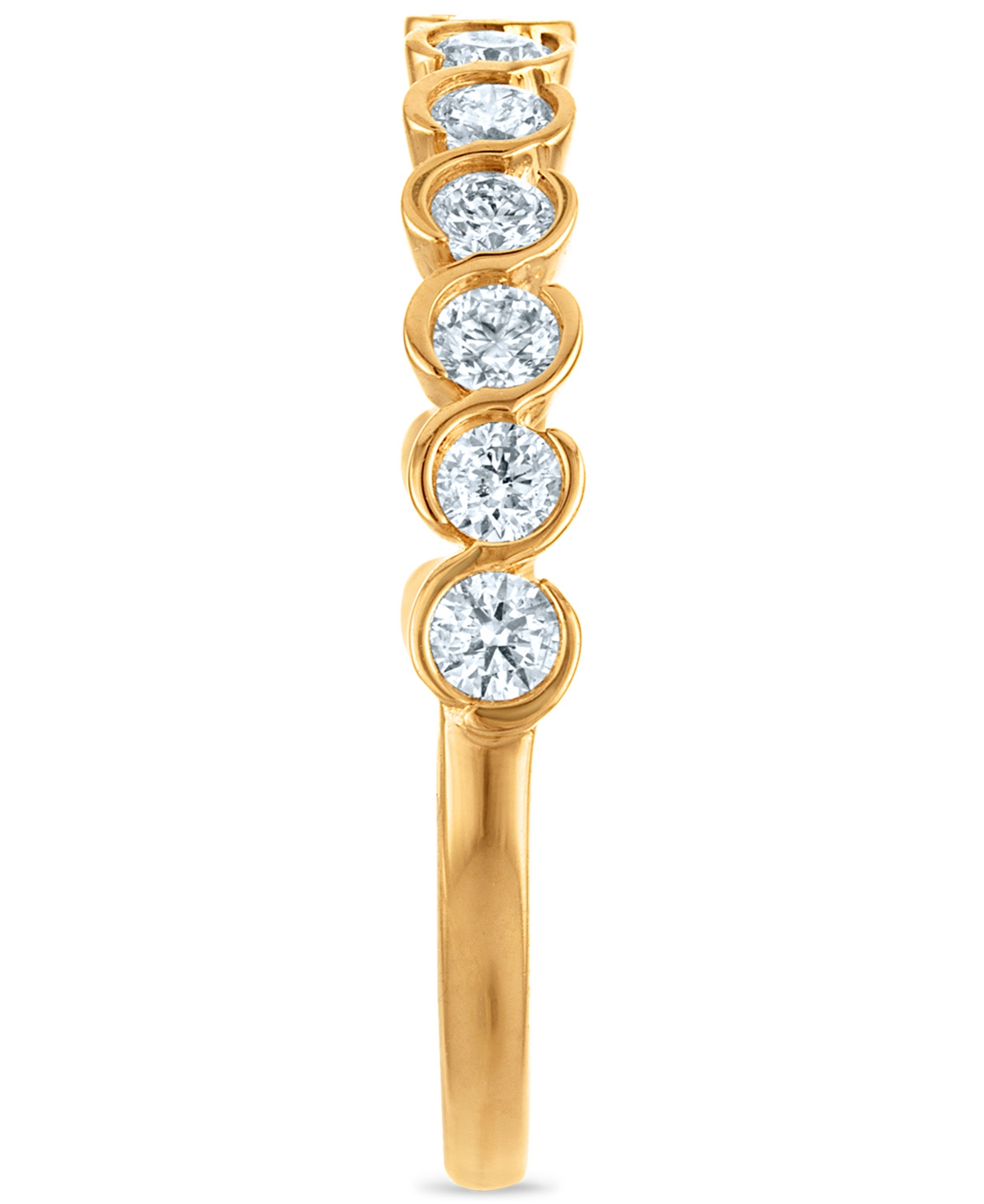 Macy's Diamond Ring (1/2 Ct. T.w.) In 14k Yellow Gold In Gold