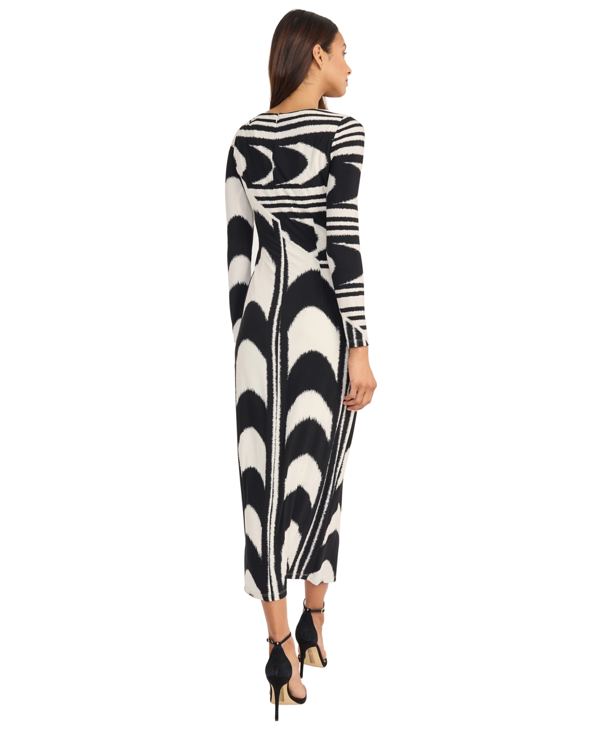Donna Morgan Women's Long-Sleeve Midi Dress