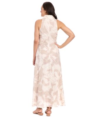 Women's Sleeveless Button-Down Long Shirtdress