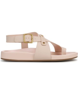 Blair Toe Loop Round Toe Buckle Flat Sandals