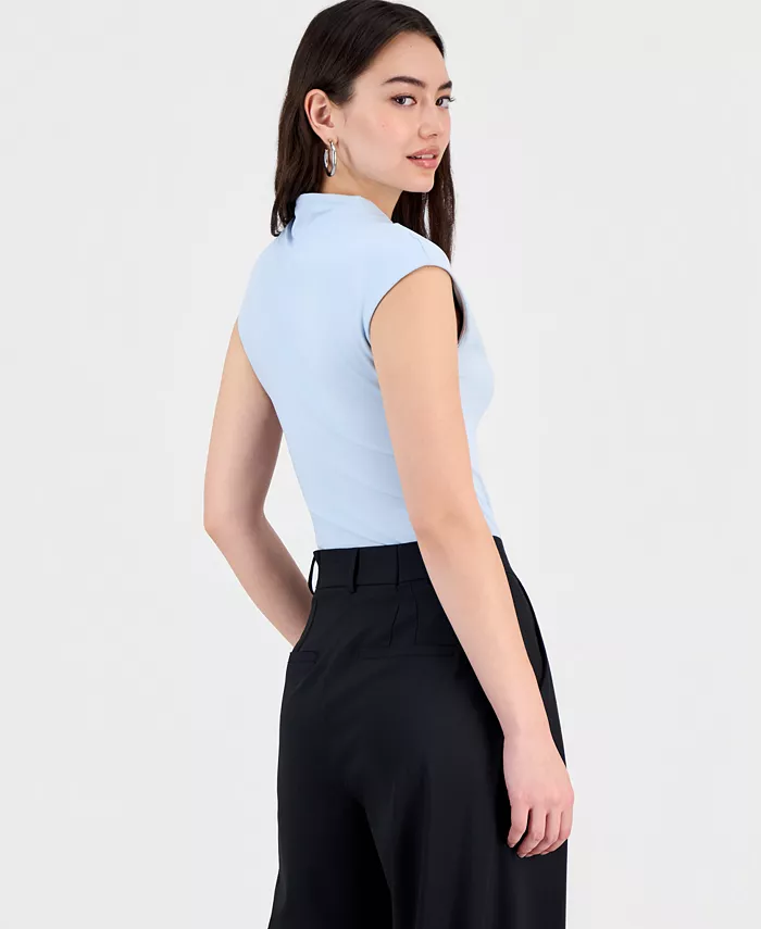 Women's Short-Sleeve Side-Ruched Top - thumbnail 2